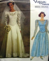 1519 BRIDES/MAID DROP WST DRESS,PETTICOAT PATTERN 8,10,12,14